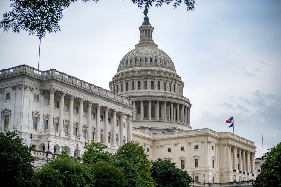 A scenic view of the iconic US Capitol Building symbolizing American democracy in Washington DC.